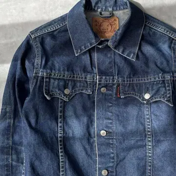 14635 EVISU 백 로고 자수 데님 자켓 G M 사이즈