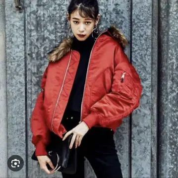 MURUA MA-2 풀 집업 MA-2 빨간색