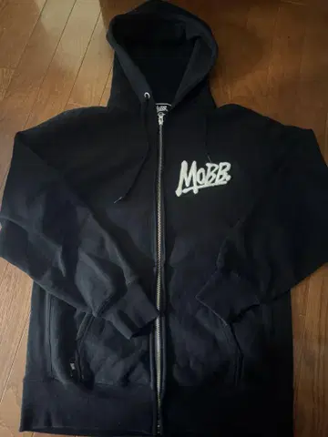 MOBB 모브 블랙 후드티 집업