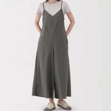 무인양품 새상품 여성 바람이 통하는 스트레치 축구 살로펫 M 그레이