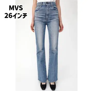 MOUSSY MVS FLARE 데님 26인치 MISAMO 착용 모델
