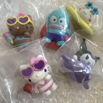 SANRIO 산리오 모두 함께 수영장 피규어 가챠 컴프 일광화상 키티
