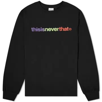 thisisneverthat 블랙 롱 슬리브 T셔츠 M