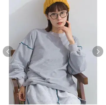 Lupilien 슬라브 벨로아 메로우 풀오버 라이트 그레이