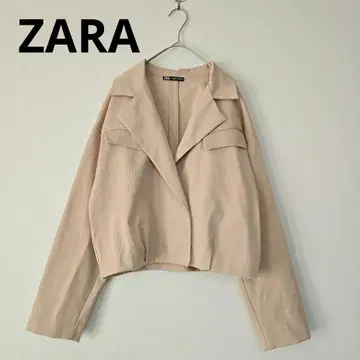 ZARA 자라 베이지 크롭 자켓 S 사이즈 봄/가을