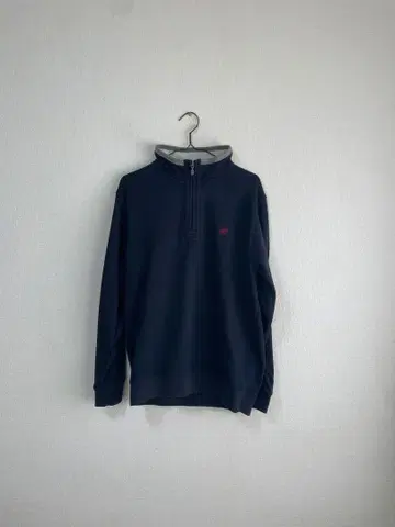 BEVERLY HILLS POLO CLUB 네이비 하프 지퍼 트레이닝복