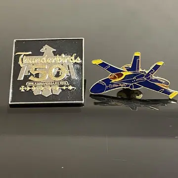Thunderbirds 50주년 기념 핀 배지 블루엔젤스 핀 배지