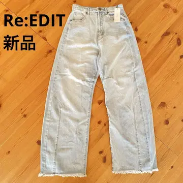 Re:EDIT 리디 벌룬 커브 배럴 데님 와이드 [새상품]