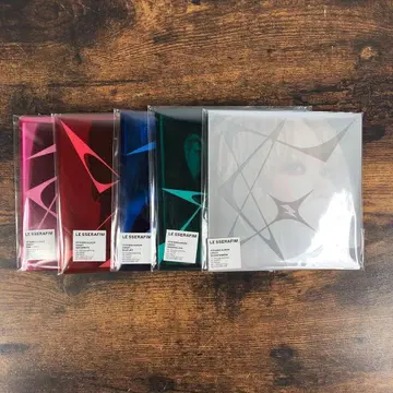 새상품 LE SSERAFIM CRAZY COMPACT ver. 5장 세트
