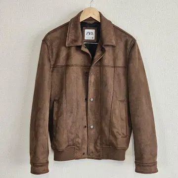 [ 새상품급 ] ZARA 스웨이드 자켓 M 브라운