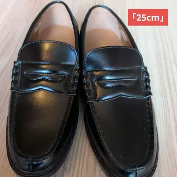남성용, 블랙 로퍼 25.0cm