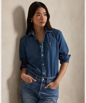 랄프 로렌 데님 셔츠 인디고 S