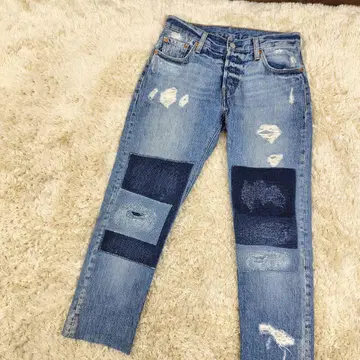 Levi's 501 SHIPWRECKED 리메이크 데님 팬츠