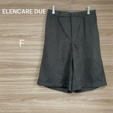 엘렌 카레 듀에 [ F ] 차콜 그레이 벨로아 분또 하프 팬츠