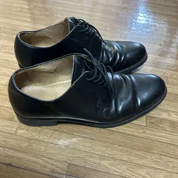 블랙 가죽 드레스 슈즈 레이스업