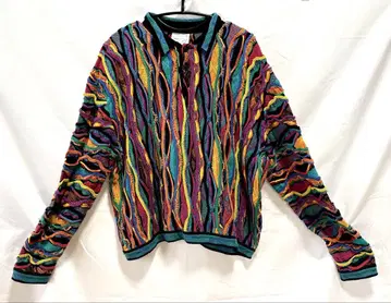 COOGI 쿠지 니트 스웨터 카라 부착 호주산 새상품급