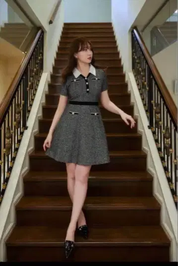 herlipto San Rocco Tweed Knit Dress S