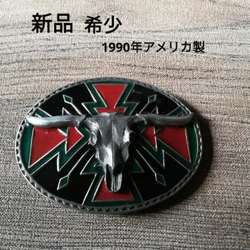 소 머리 디자인 벨트 버클 1990년제