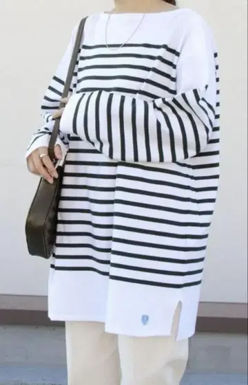 ORCIVAL/오르치발 러셀 보더 빅 실루엣 사이즈 8