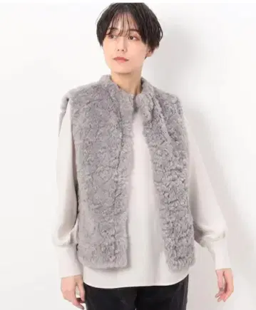 K.T KIYOKO TAKASE 새상품급 인조 모피 베스트