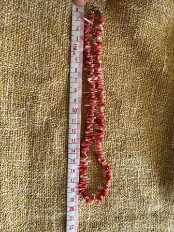 핑크 코랄 목걸이