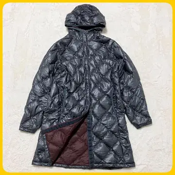 mont-bell 롱 트래블 다운 코트 M 퀼팅 그레이