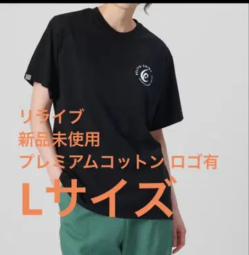 미사용 라이브 셔츠 프리미엄 코튼 로고 있음 L 남녀 공용