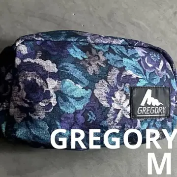 레어 구형 택 GREGORY 블루 태피스트리 벨트 파우치