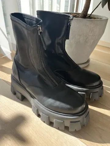 프론트 지퍼 숏부츠 코엘 COEL 부츠 39(24.5cm) 새상품급