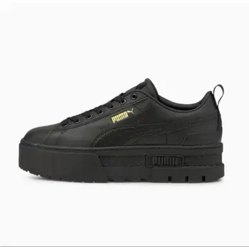 PUMA MAYZE 푸마 메이즈 24.5cm 블랙 통굽 스니커즈