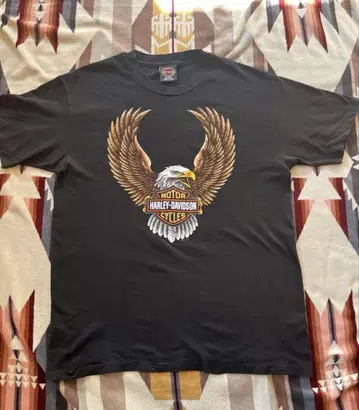 90s Harley-Davidson 이글 티셔츠 L 사이즈