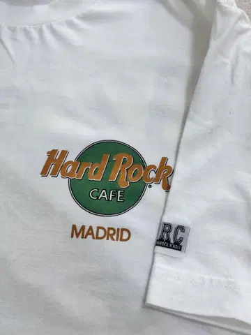 레어 Hard Rock Cafe Madrid 티셔츠 1990년대