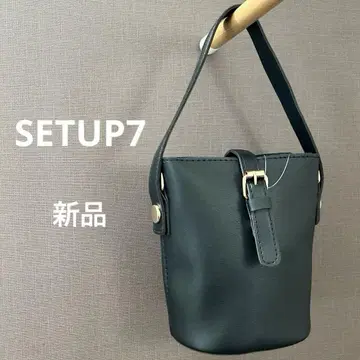 [ SETUP7 새상품 ] 인조 가죽 숄더백 버킷백