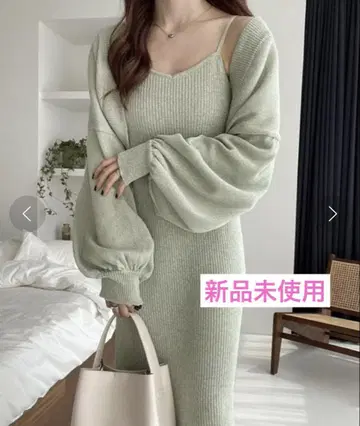 Heather 니트 원피스 미사용 새상품
