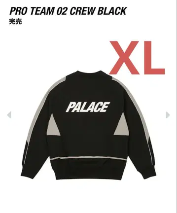 PALACE PRO TEAM 02 CREW 블랙 L
