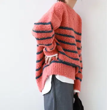 JOURNAL STANDARD relume 부클레 보더 풀오버