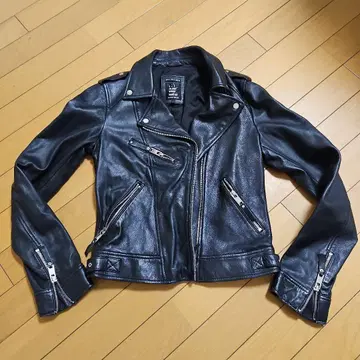 ZARA trf 블랙 가죽 더블 라이더 자켓 새상품급