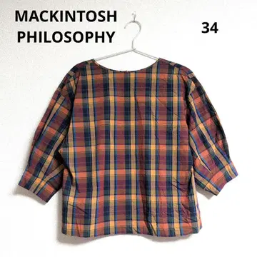 0326 MACKINTOSH PHILOSOPHY 체크 블라우스 34
