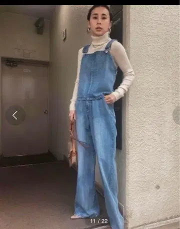 ameri vintage SET UP DENIM OVERALL