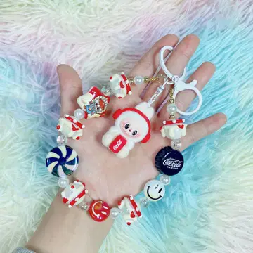 1점 한정 래브부(LABUBU) 크로키 키링 스트랩 [ 화이트 컬러 ]