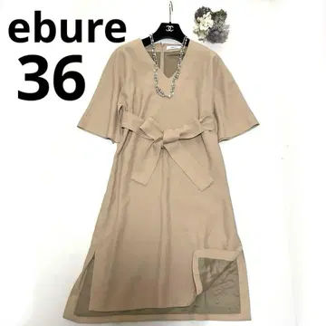 [ 새상품급 ] 에부르 ebure 원피스 사이즈 36 베이지