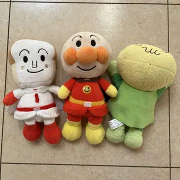봉제 인형 호빵맨 식빵맨 멜론빵나 3세트