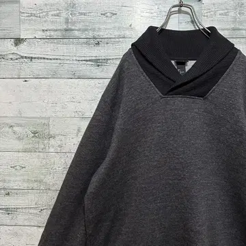[ H&M ] 최고 디자인 레트로 빅 루즈 맨투맨 풀오버