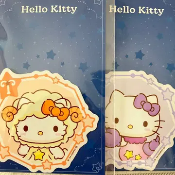 키티 별자리 스티커 양자리 전갈자리 세트