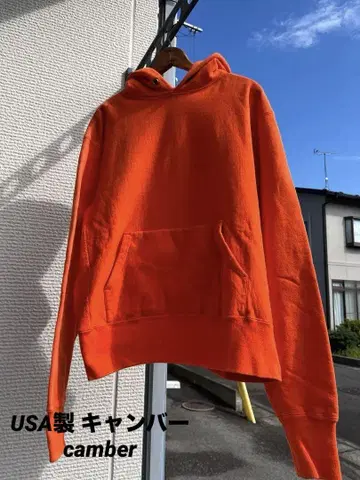 USA제 캠버 camber 후드티 오렌지