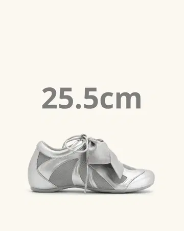 [ JW PEI ] Rosie 메탈릭 리본 로우탑 스니커즈 실버 40