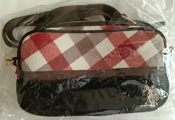 U.S. POLO ASSN. 체크 무늬 숄더백