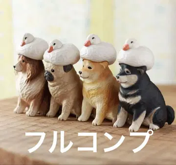 아카네 나무 조각 오리와 개 풀 컴프 세트