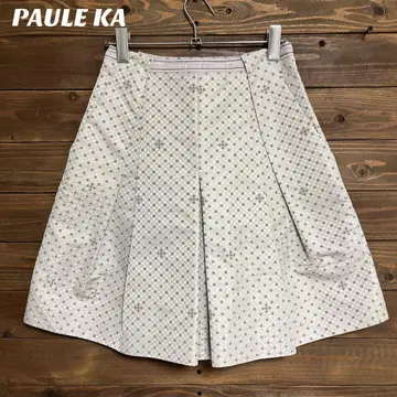 [폴카] PAULE KA 올 패턴 플레어 스커트 S