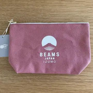 BEAMS x 이즈모 로고 파우치 소 PINK